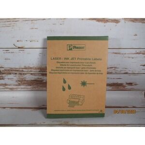 Panduit LJSL22-Y3-1 Laser Inkjet Printable Label Sheets 1000 Labels Open Box